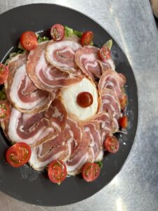 Burrata e pancetta coppata