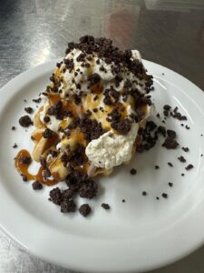 Waffle Caramel cookie